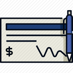 银行支票图标