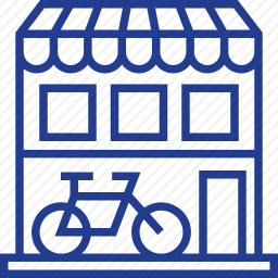 自行车商店图标