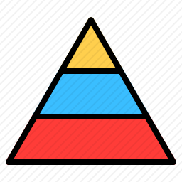 金字塔图表图标