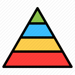 金字塔图表图标