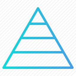 金字塔图表图标