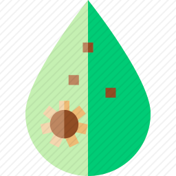 水滴污染图标