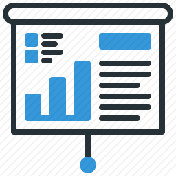 图表演示图标