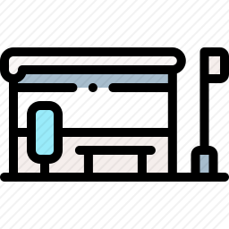 公共汽车站图标