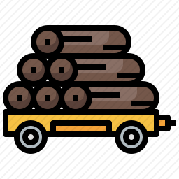木材运输图标
