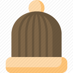冬天的帽子图标