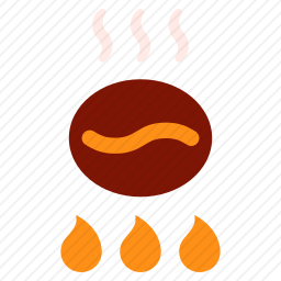 烤咖啡豆图标