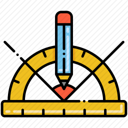量角器图标