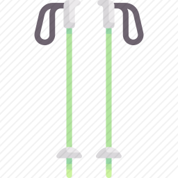 滑雪杆图标