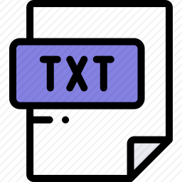 <em>TXT</em><em>文件</em>图标