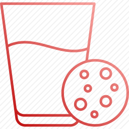 饼干和牛奶图标