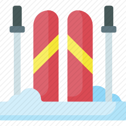 滑雪板图标