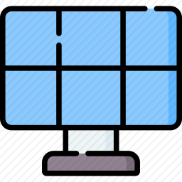 太阳能电池板图标