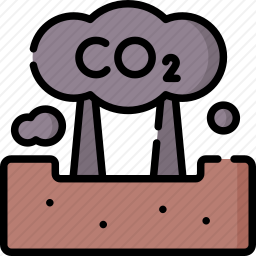 二氧化碳污染图标