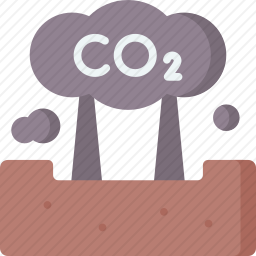 二氧化碳污染图标
