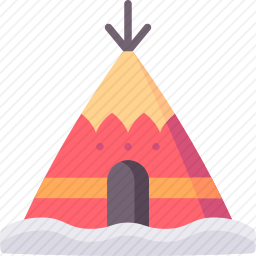 锥形帐篷图标