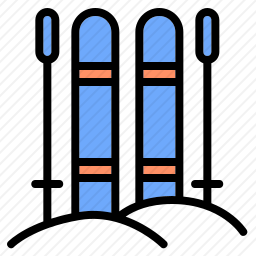 滑雪板图标