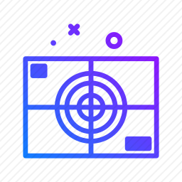 雷达图标
