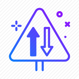 双向交通图标