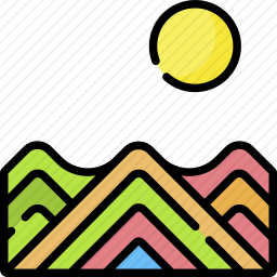 <em>彩虹</em><em>山</em>图标