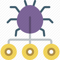 病毒分布图标