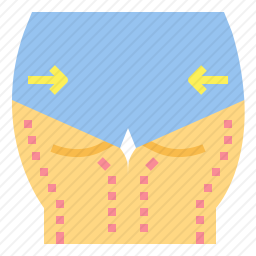臀部吸脂图标