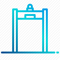 金属安检门图标