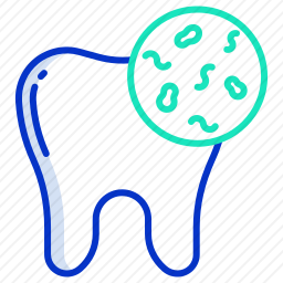 牙齿细菌图标