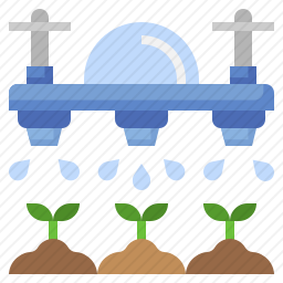 灌溉植物图标