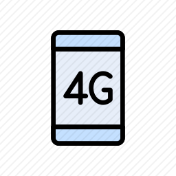4G手机图标