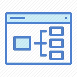 网页流程图图标