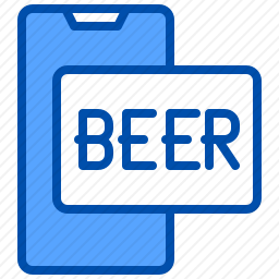 手机啤酒图标