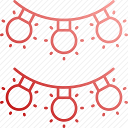 圣诞灯图标