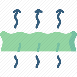 透气面料图标