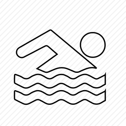  游泳运动员图标