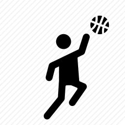  篮球运动员图标