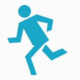  跑步运动员图标