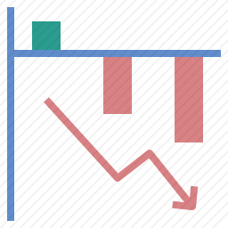 经济衰退图标