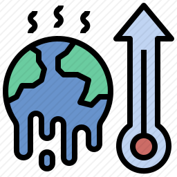 全球变暖图标