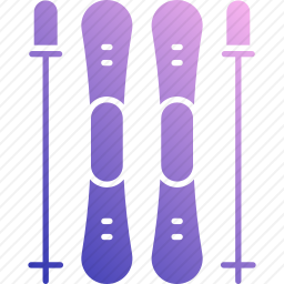 滑雪板图标