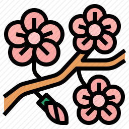 <em>桃花</em>图标