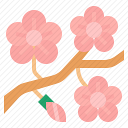 <em>桃花</em>图标