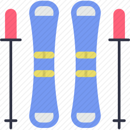 滑雪板图标