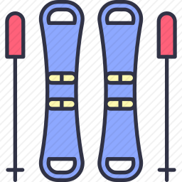 滑雪板图标