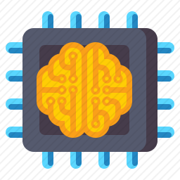 大脑芯片图标
