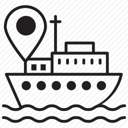 轮船位置图标
