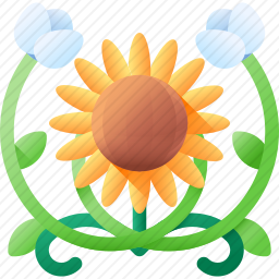 花卉装饰图标