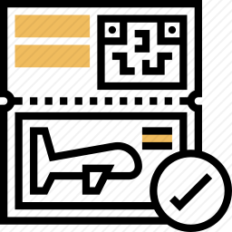 登机牌图标
