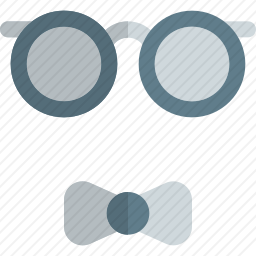 眼镜和领结图标