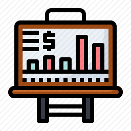 图表演示图标
